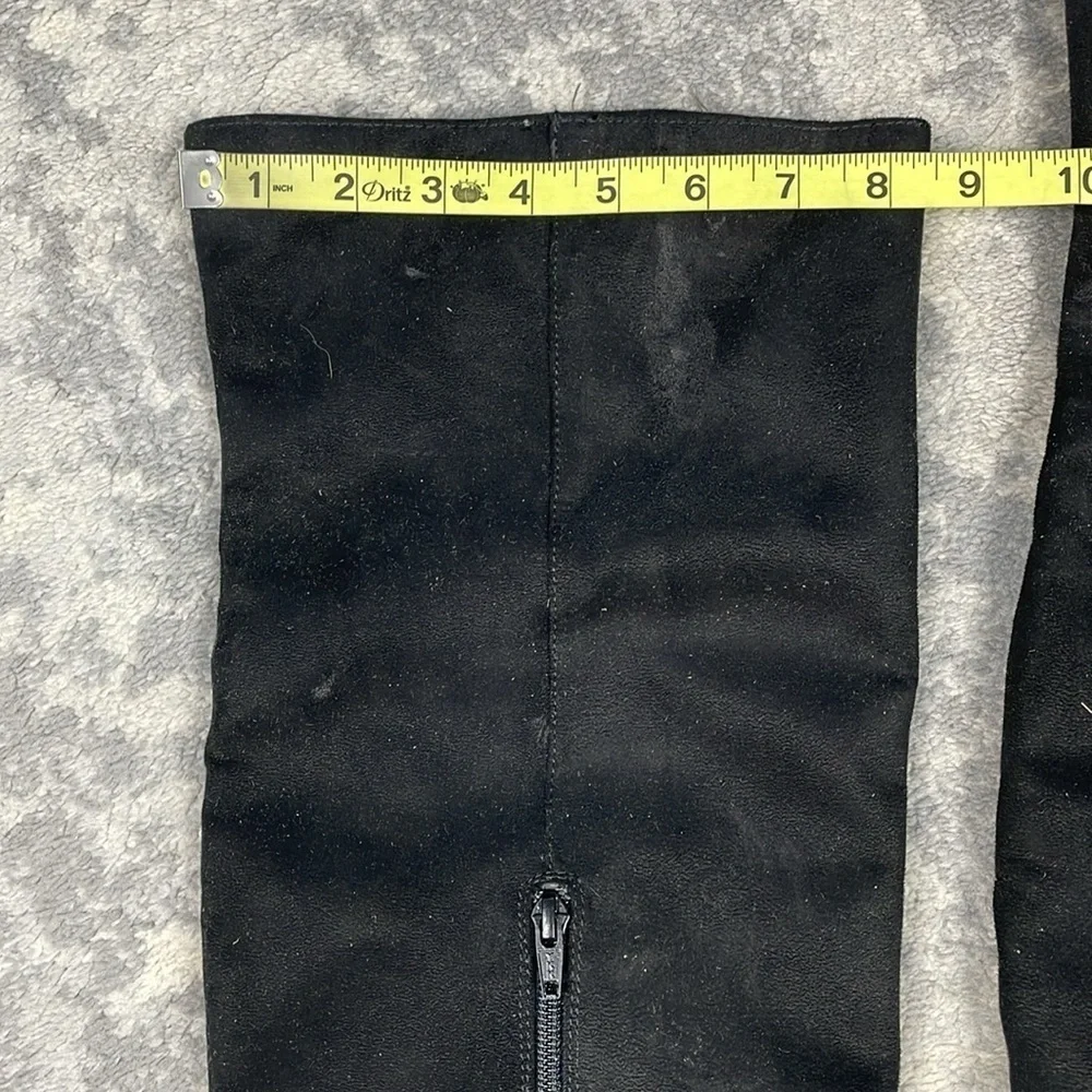 New Seychelles Gifted Tall Boot Over The Knee Black Suede Sz 6